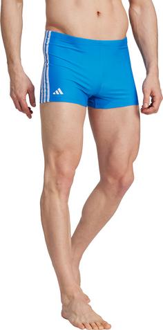 Rückansicht von adidas 3STRIPES BOXER Kastenbadehose Herren broyal-white