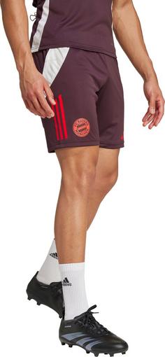 Rückansicht von adidas FC Bayern München Fußballshorts Herren shadow maroon-red