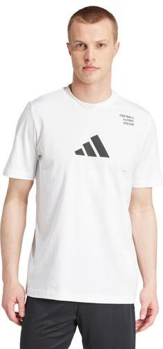 Rückansicht von adidas Cat T-Shirt Herren white-black