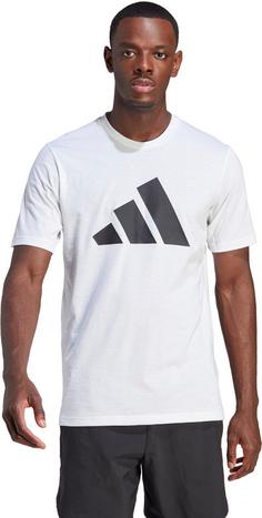 Rückansicht von adidas Training Essentials Funktionsshirt Herren white