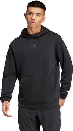 Rückansicht von adidas D4T Hoodie Herren black