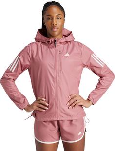 Rückansicht von adidas Own The Run Funktionsjacke Damen preloved crimson