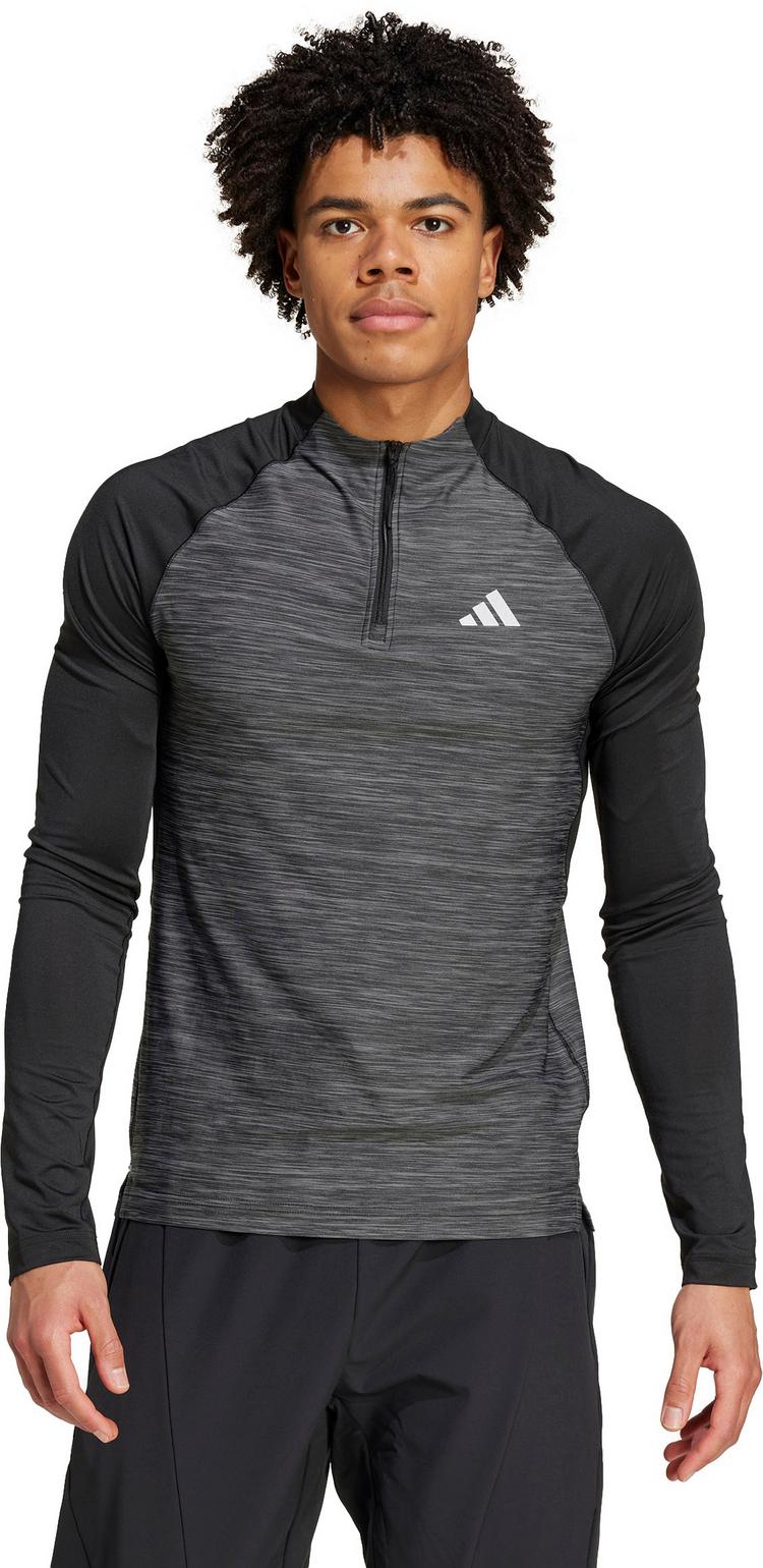 adidas adidas GYM+ 3Streifen Funktionsshirt Herren - black melange - 0 | SportScheck