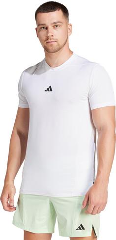 Rückansicht von adidas D4T Funktionsshirt Herren white