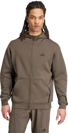 Rückansicht von adidas D4T Trainingsjacke Herren shadow olive