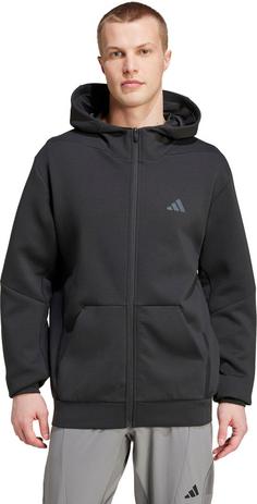 Rückansicht von adidas D4T Trainingsjacke Herren black