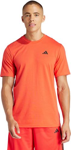 Rückansicht von adidas Training Essentials Funktionsshirt Herren bright red