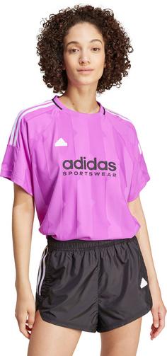 Rückansicht von adidas Tiro T-Shirt Damen purple burst