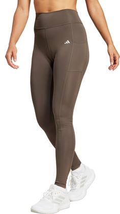 Rückansicht von adidas Tights Damen shadow olive