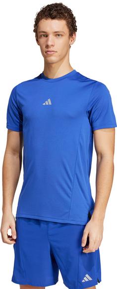 Rückansicht von adidas Funktionsshirt Herren semi lucid blue