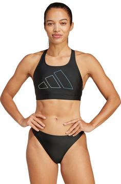 Rückansicht von adidas BIG BARS Bikini Set Damen black