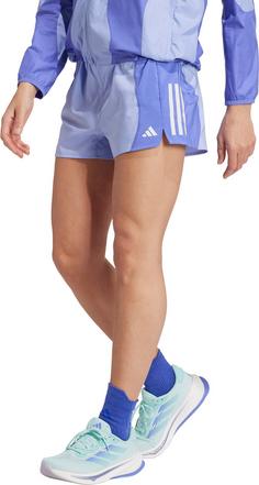 Rückansicht von adidas OWN THE RUN Funktionsshorts Damen secobl-bluspa