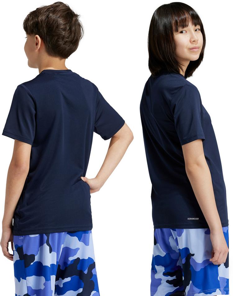 adidas adidas TRAIN ESSENTIALS 3 STRIPES Funktionsshirt Kinder - legend ink - 1 | SportScheck