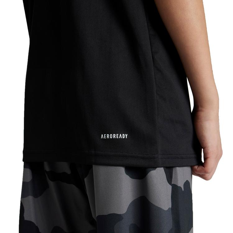 adidas adidas TRAIN ESSENTIALS 3 STRIPES Funktionsshirt Kinder - black - 3 | SportScheck