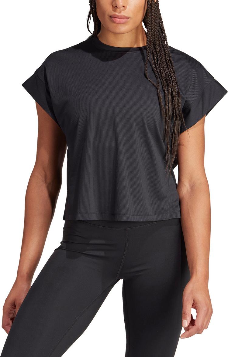 adidas adidas STUDIO Funktionsshirt Damen - black-grey six - 3 | SportScheck