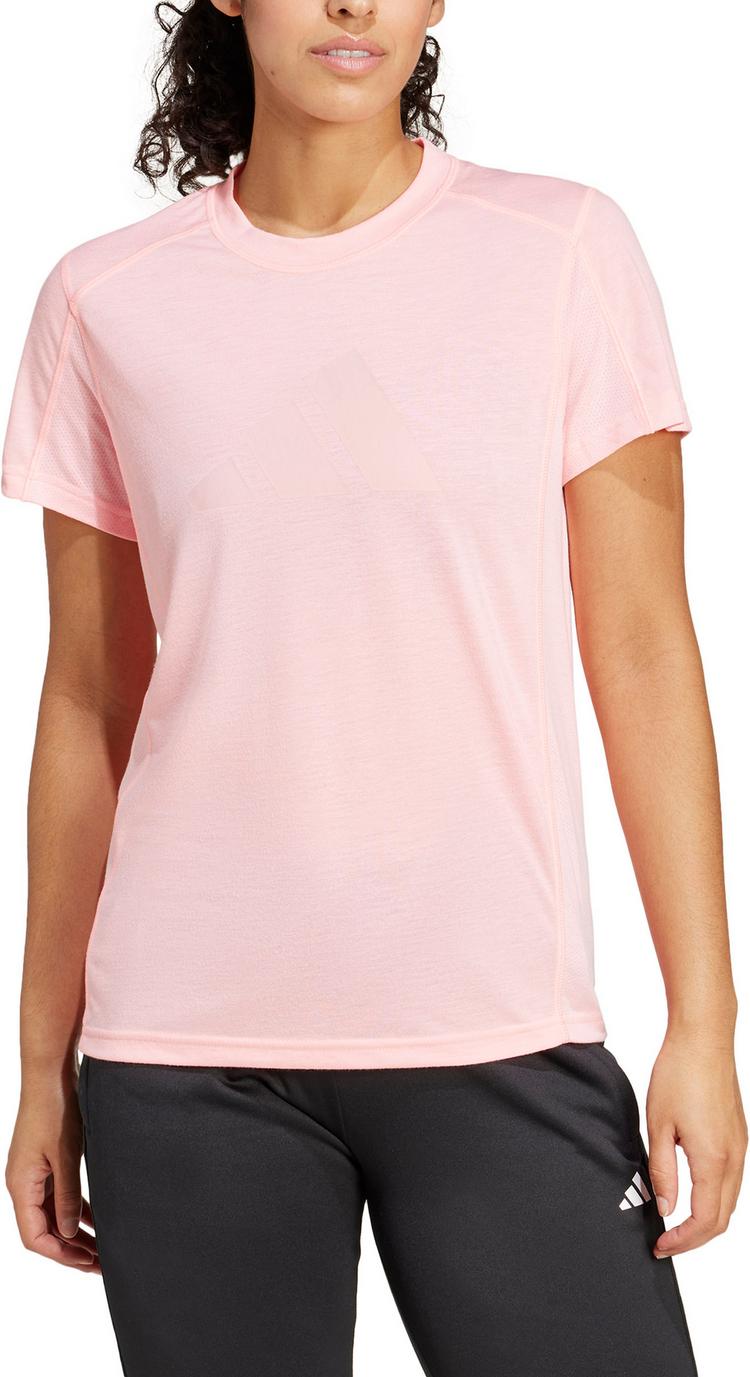 adidas adidas Training-Essentials Logo Funktionsshirt Damen - semi pink spark-pink spark - 3 | SportScheck