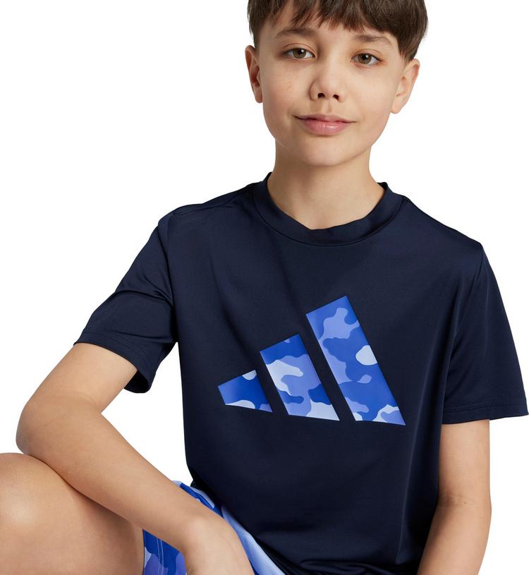 adidas adidas TRAIN ESSENTIALS 3 STRIPES Funktionsshirt Kinder - legend ink - 4 | SportScheck