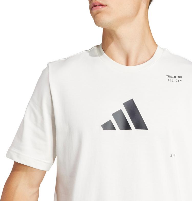 adidas adidas Training CAT T-Shirt Herren - chalk white - 4 | SportScheck