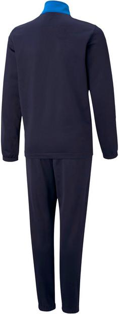 Rückansicht von PUMA individualRISE Trainingsanzug Kinder electric blue lemonade-peacoat