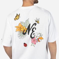 Rückansicht von New Era Floral Graphic Oversize Shirt Herren white