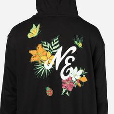 Rückansicht von New Era Floral Graphic Hoodie Herren black