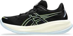 Rückansicht von ASICS GEL-CUMULUS 26 Laufschuhe Damen black-safety yellow