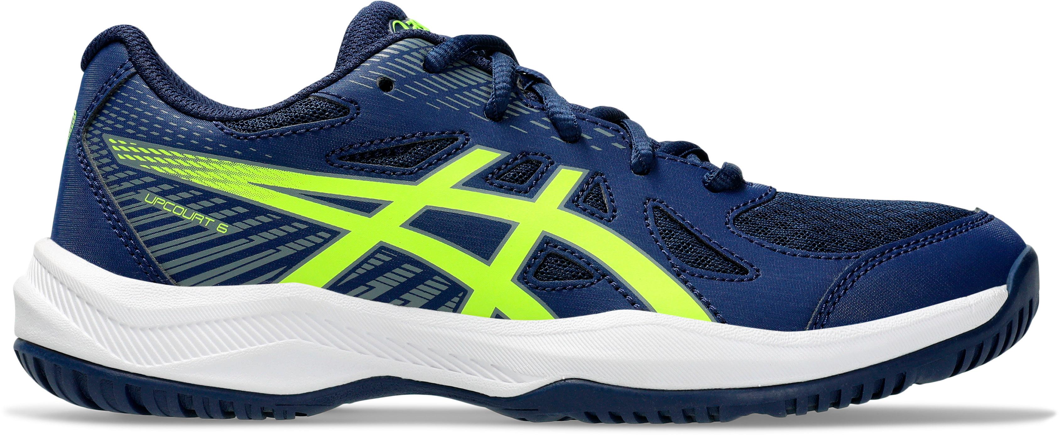 ASICS UPCOURT 6 GS Hallenschuhe Kinder blue expanse safety yellow im Online Shop von SportScheck kaufen