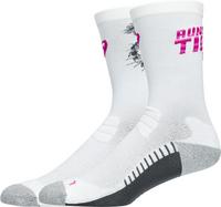 ASICS PERFORMANCE RUN CREW Socken - brillant white-bold magenta