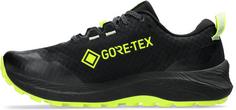 Rückansicht von ASICS GTX GEL-TRABUCO 12 GTX Trailrunning Schuhe Herren black-safety yellow