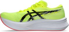 Rückansicht von ASICS MAGIC SPEED 4 Laufschuhe Herren safety yellow-black