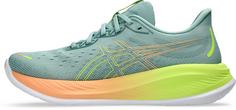 Rückansicht von ASICS GEL-CUMULUS 26 PARIS Laufschuhe Herren light celadon-safety yellow