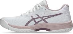 Rückansicht von ASICS GEL-GAME 9 CLAY Tennisschuhe Damen white-dusty mauve