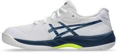 Rückansicht von ASICS GEL-GAME 9 GS Tennisschuhe Kinder white-mako blue