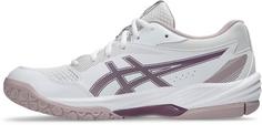 Rückansicht von ASICS GEL-TASK 4 Hallenschuhe Damen white-dusty mauve