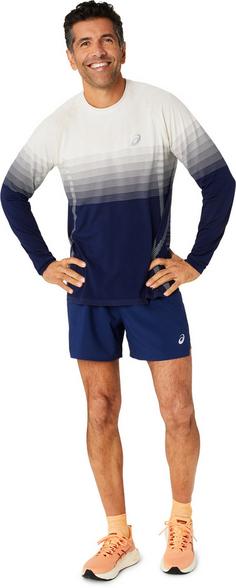 Rückansicht von ASICS ROAD Funktionsshorts Herren blue expanse birch