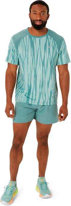 Rückansicht von ASICS ROAD Funktionsshirt Herren light celadon celadon