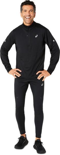 Rückansicht von ASICS ROAD WINTER Funktionsshirt Herren performance black