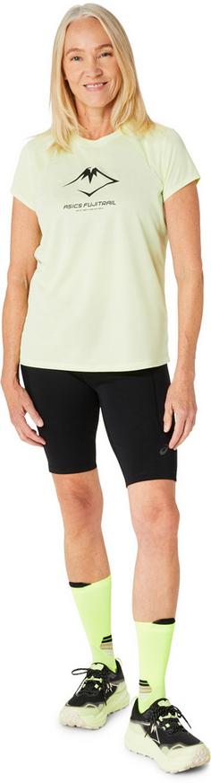 Rückansicht von ASICS FUJITRAIL Funktionsshirt Damen cool matcha