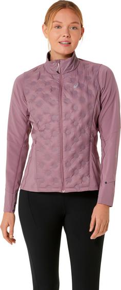 Rückansicht von ASICS ROAD WINTER Laufjacke Damen dusty mauve