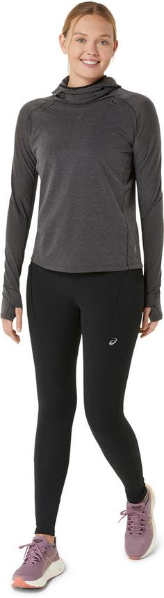 Rückansicht von ASICS ROAD WINTER Lauftights Damen performance black