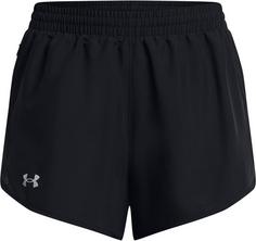 Under Armour Fly By 3 Laufshorts Damen black black reflective
