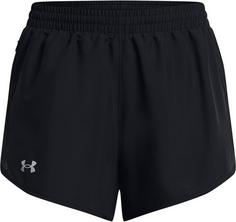 Under Armour Fly By 3 Laufshorts Damen black black reflective