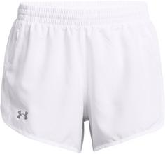 Under Armour Fly By 3 Laufshorts Damen white white reflective