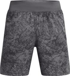 Under Armour LAUNCH PRO 7 Laufshorts Herren castlerock morph green reflective