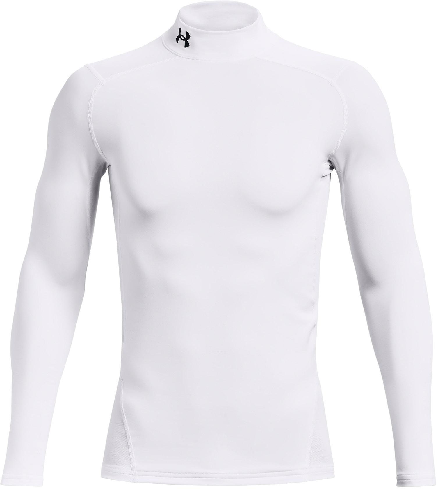 Under Armour ColdGear Armour Comp Mock Funktionsshirt Herren white im Online Shop von SportScheck kaufen