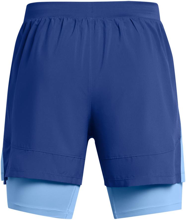 Under Armour Under Armour UA LAUNCH 5 2IN1 Laufshorts Herren - tech blue - horizon blue - reflective - 0 | SportScheck
