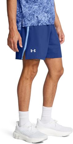 Rückansicht von Under Armour LAUNCH PRO 7 Laufshorts Herren tech blue-horizon blue-reflective