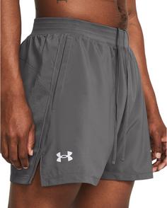 Rückansicht von Under Armour UA LAUNCH 5 Laufshorts Herren castlerock castlerock reflective