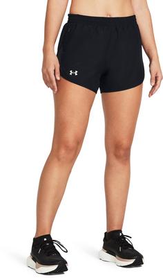 Rückansicht von Under Armour Fly By 3 Laufshorts Damen black black reflective