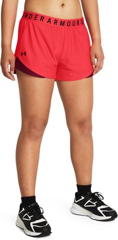 Rückansicht von Under Armour Play Up Shorts 3.0 Funktionsshorts Damen racer red